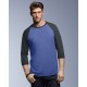 Adult Tri-Blend 3/4 Sleeve Raglan Tee