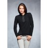 Women's Fashion Basic LS Hooded Tee-shirt